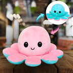 Reversible Octopus Plush Toy – Pink & Blue Mood Octopus